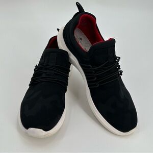 Clarks Cloudsteppers Nova Ave Cushion Soft Black Camo Slip On Sneakers Size 9M